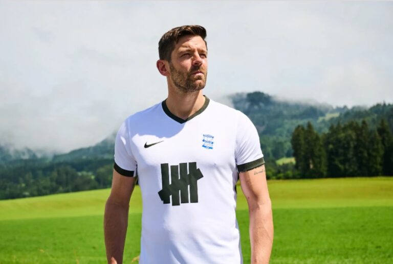 Jutkiewicz in Blues New Away Top For The 2024/2025 Season